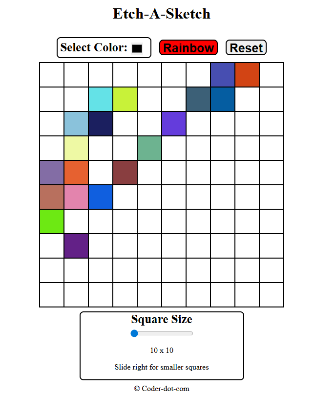 Etch-a-sketch (first project I really enjoyed)
